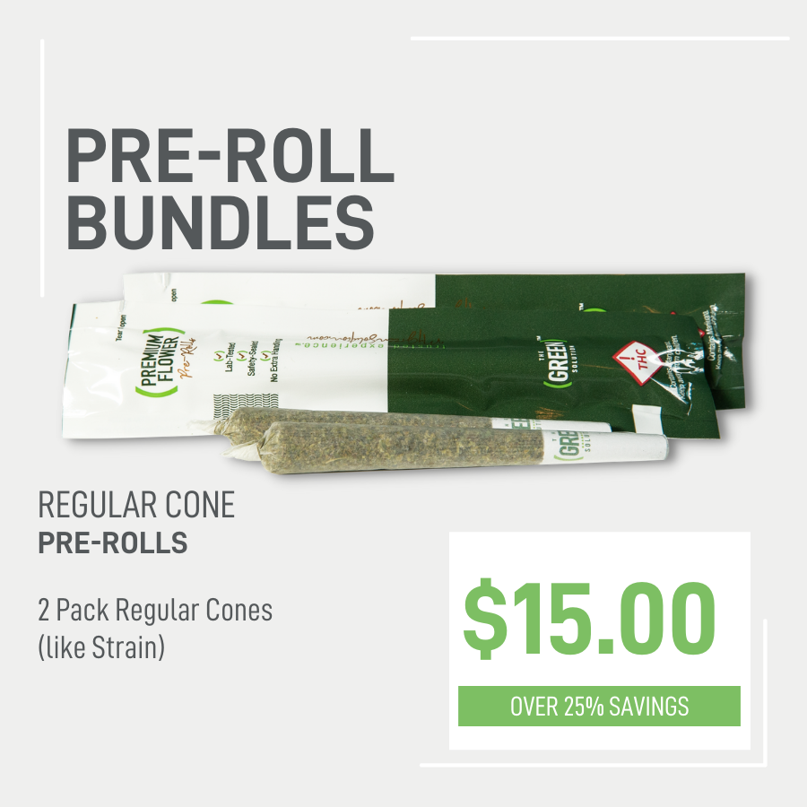 get a 2 pack of like strain TGS regular cones for $15 plus tax